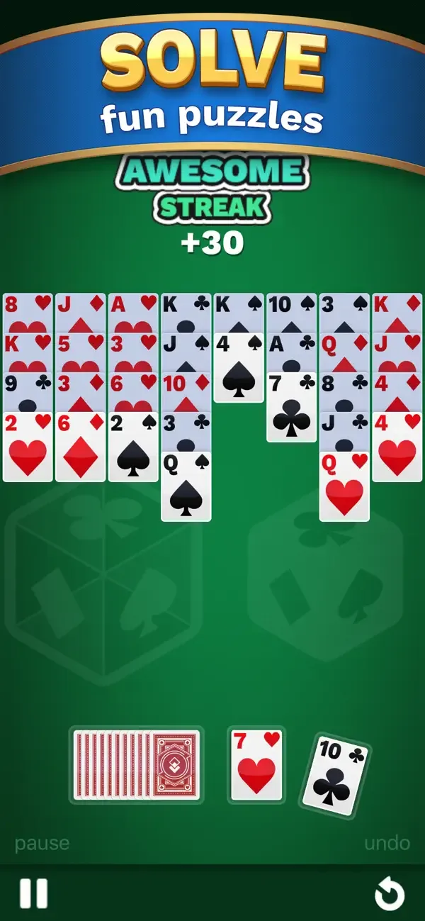 Golf Solitaire Cube screenshot 2