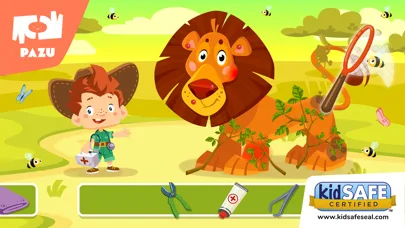 Safari vet care games for kids screenshot 1