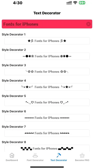 Font Generator - Cool Fonts screenshot 3