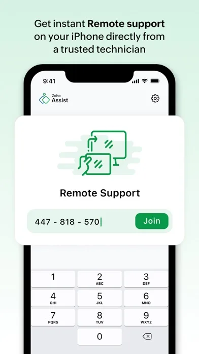 Customer App - Zoho Assist screenshot 1