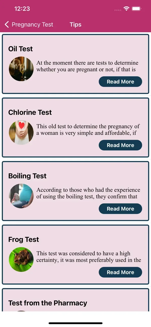 Pregnancy Test Quiz & Checker screenshot 4