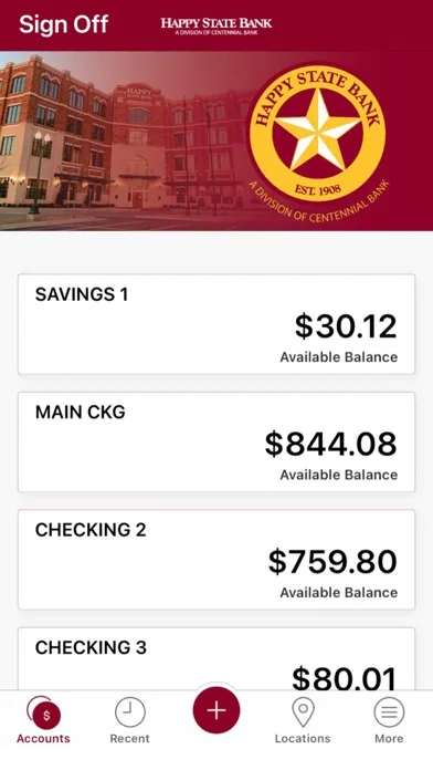 Happy State Bank Mobile screenshot 2