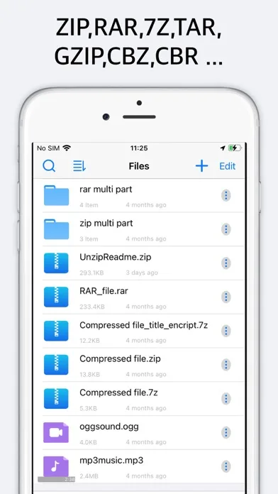 Unzip - zip,rar,7z file opener screenshot 1