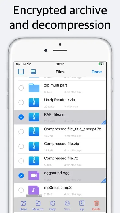 Unzip - zip,rar,7z file opener screenshot 2