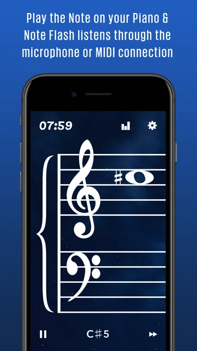 Note Flash Music Sight Reading screenshot 1