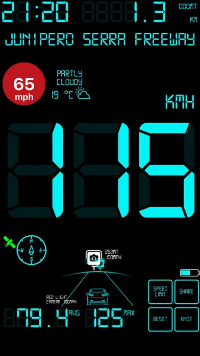 Speedmeter mph digital display screenshot 5