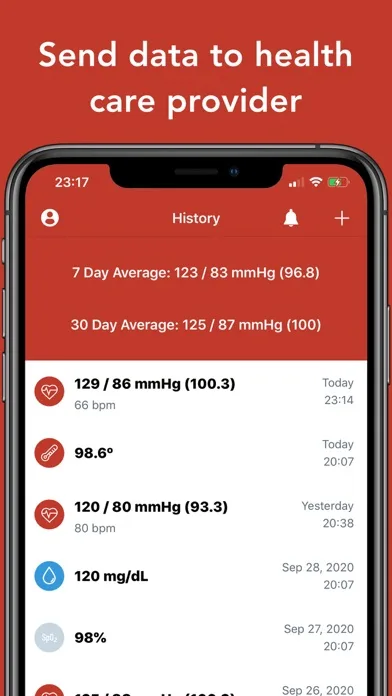 Blood Pressure Tracker • screenshot 4