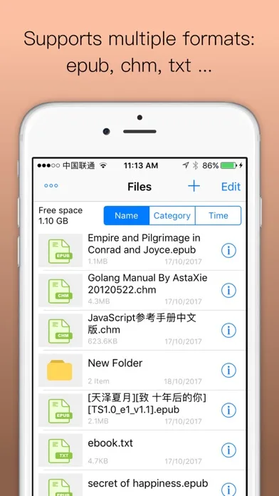 Epub Reader -read epub,chm,txt screenshot 1
