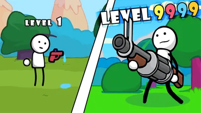 One Gun Stickman offline games screenshot 1