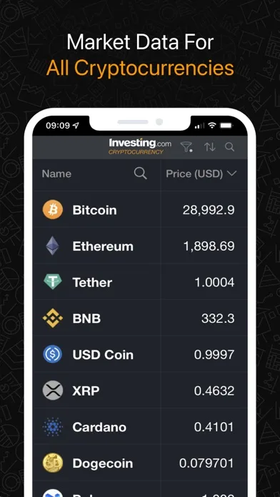 Investing.com Cryptocurrency screenshot 1