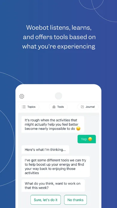Woebot: The Mental Health Ally screenshot 3