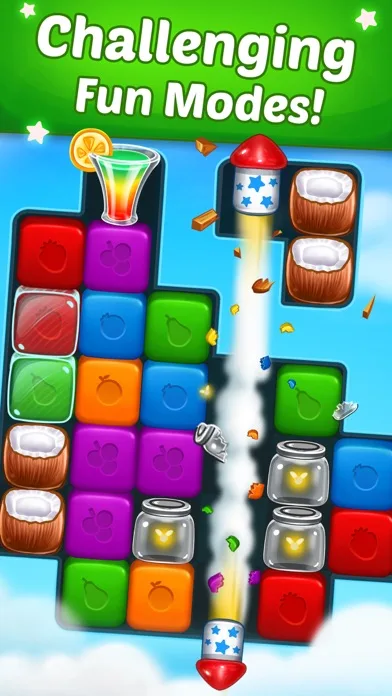 Fruit Cube Blast: Match 3 Game screenshot 2
