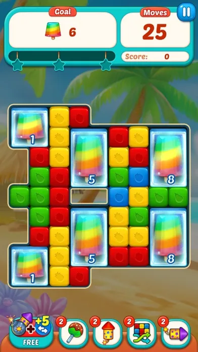 Fruit Cube Blast: Match 3 Game screenshot 5