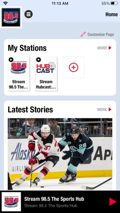 98.5 The Sports Hub screenshot 1