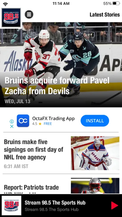 98.5 The Sports Hub screenshot 2