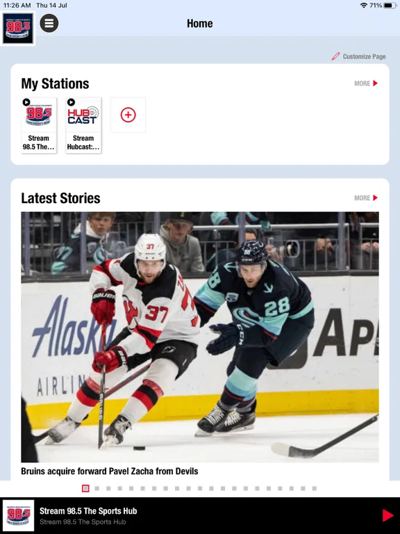 98.5 The Sports Hub screenshot 3