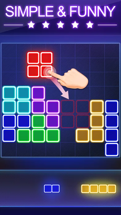 Block Puzzle -Glow Puzzle Game screenshot 1