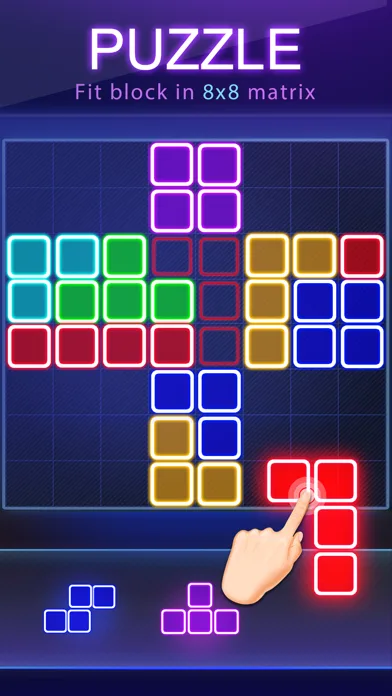 Block Puzzle -Glow Puzzle Game screenshot 2