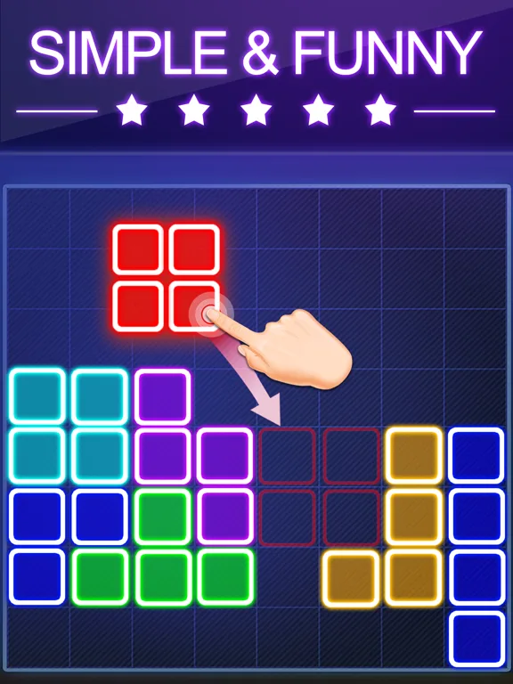 Block Puzzle -Glow Puzzle Game screenshot 5