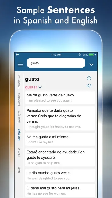 Spanish Plus Dict & Translator screenshot 3