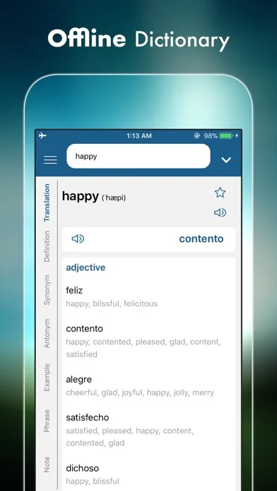 Spanish Plus Dict & Translator screenshot 4