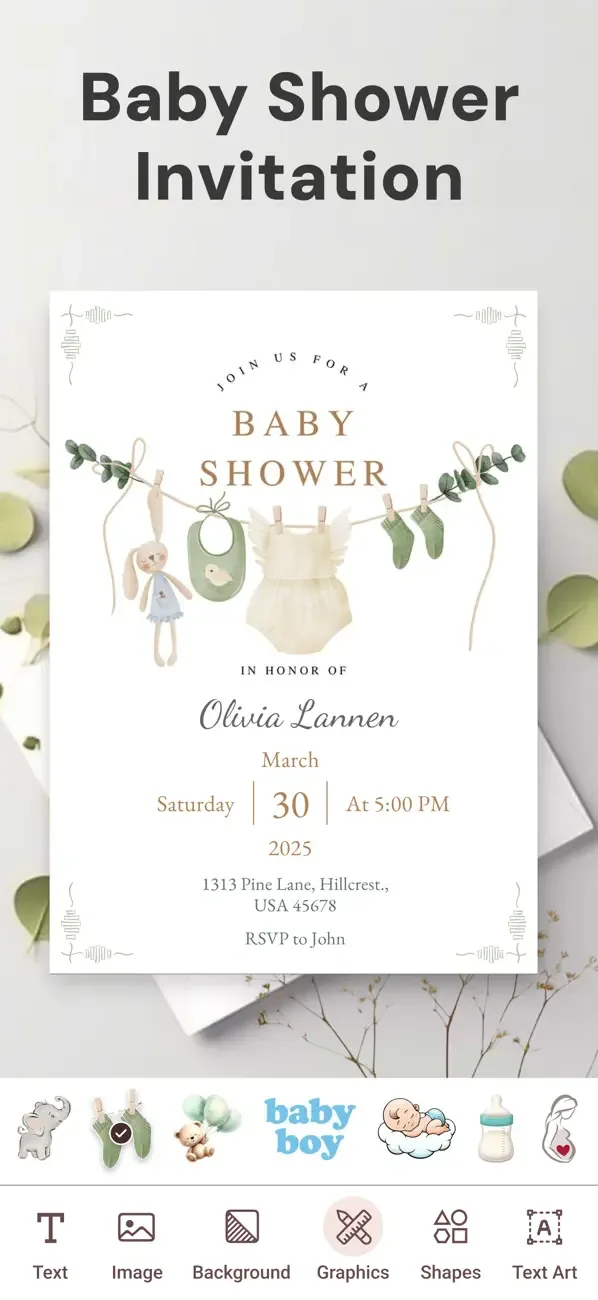 Invitation Maker & RSVP Cards screenshot 3