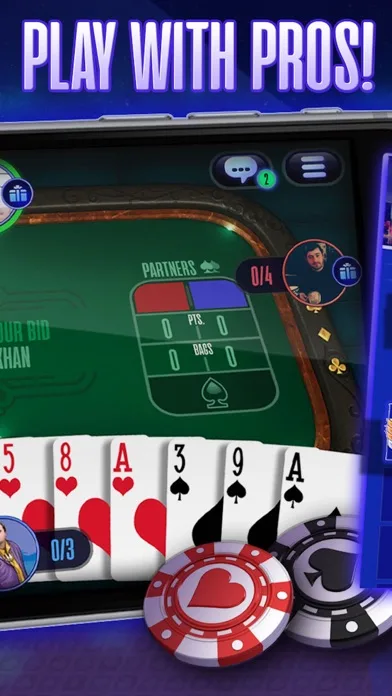 Spades Tournament online game screenshot 2