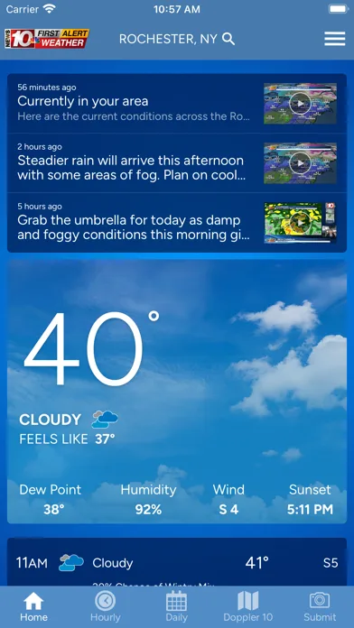 WHEC First Alert Weather screenshot 1