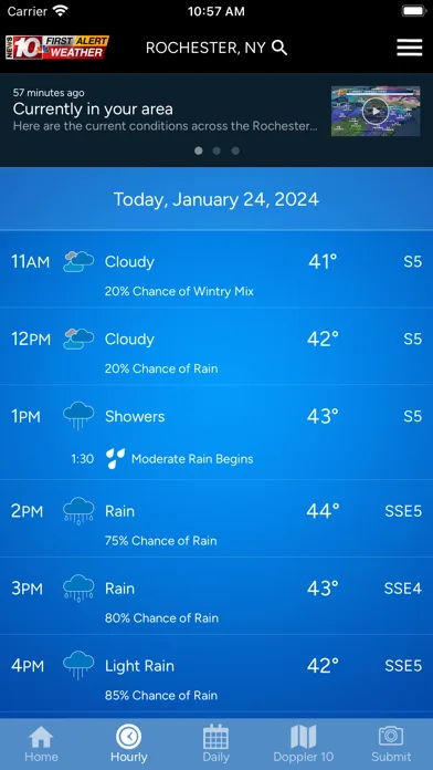 WHEC First Alert Weather screenshot 2