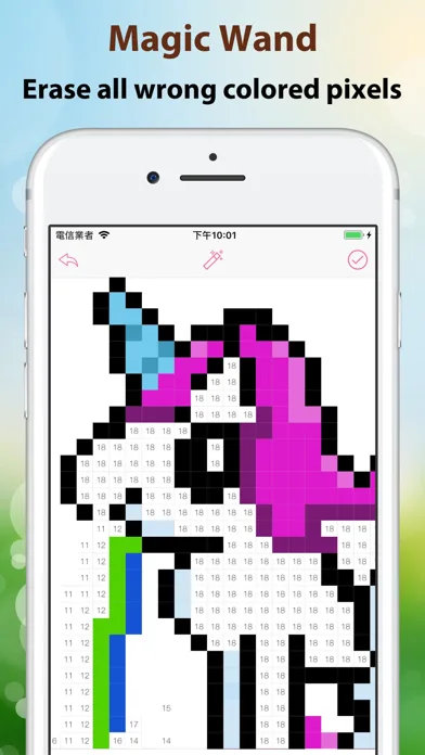 Pixel4u: Unicorn Coloring Game screenshot 3