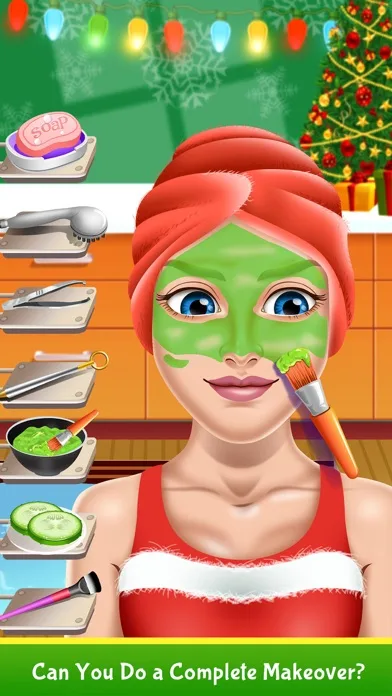Christmas Hair Nail Salon Game screenshot 1