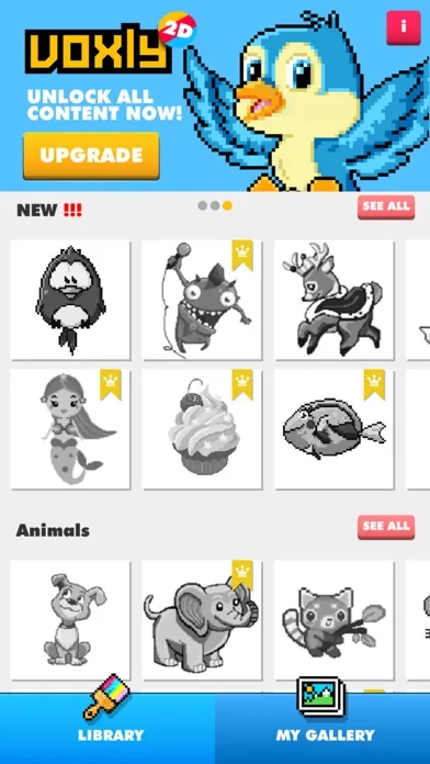 Color by number - Unicorns Art screenshot 1