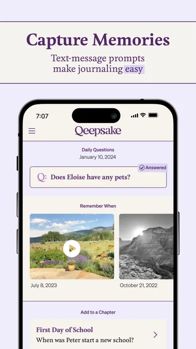 Qeepsake: Family Photo Album screenshot 2