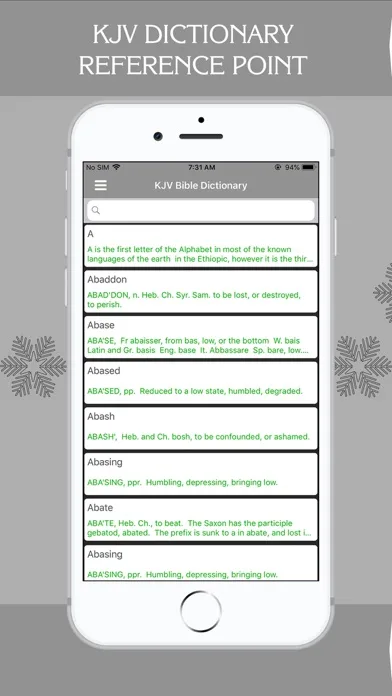 KJV Bible Dictionary - Offline screenshot 1