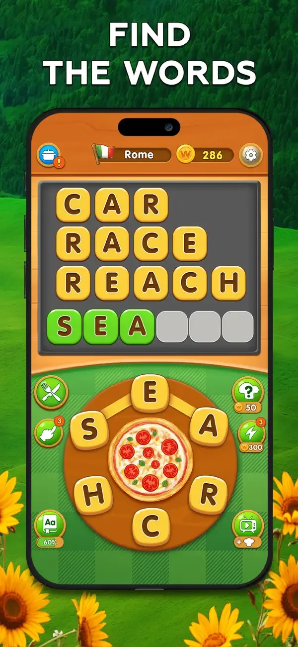 Word Pizza: Crossword Games screenshot 1