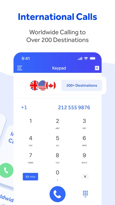 WePhone: 2nd Phone &WiFi Calls screenshot 1