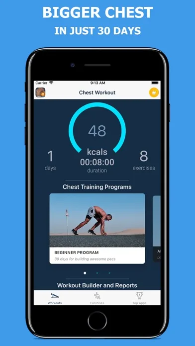 Chest Workout at Home screenshot 1