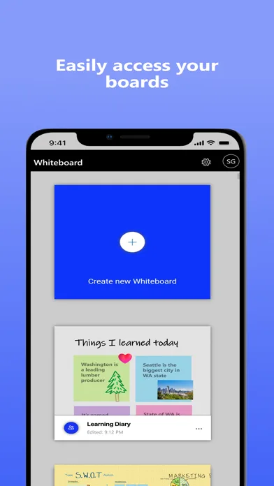 Microsoft Whiteboard screenshot 3