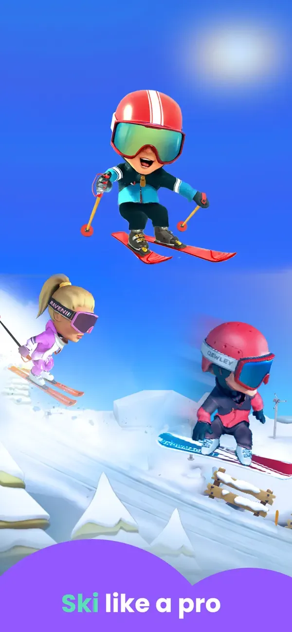 Skiing Games for Kids screenshot 1