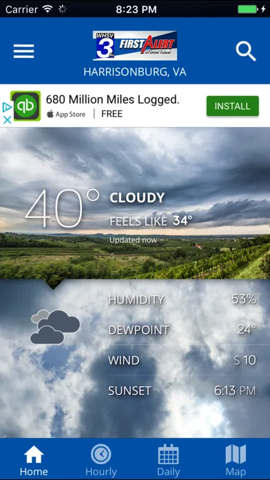 WHSV-TV3 Weather screenshot 1
