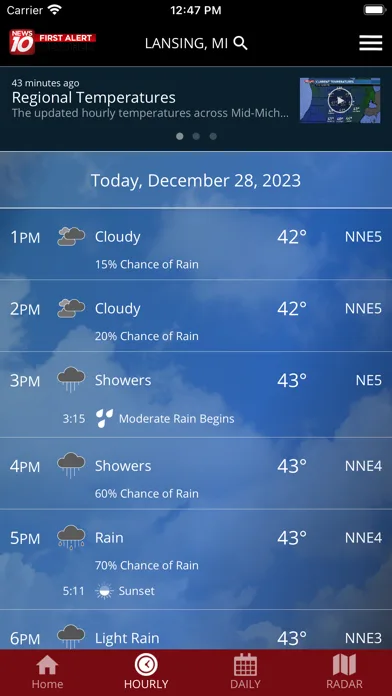 WILX First Alert Weather screenshot 2