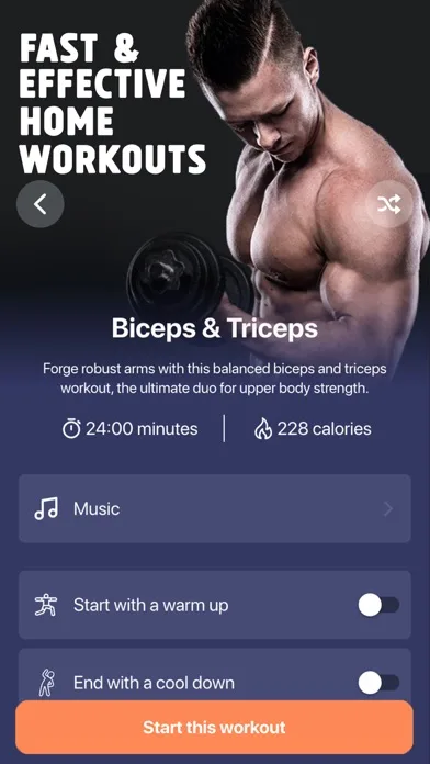 Dumbbell Home Workout for Men screenshot 4