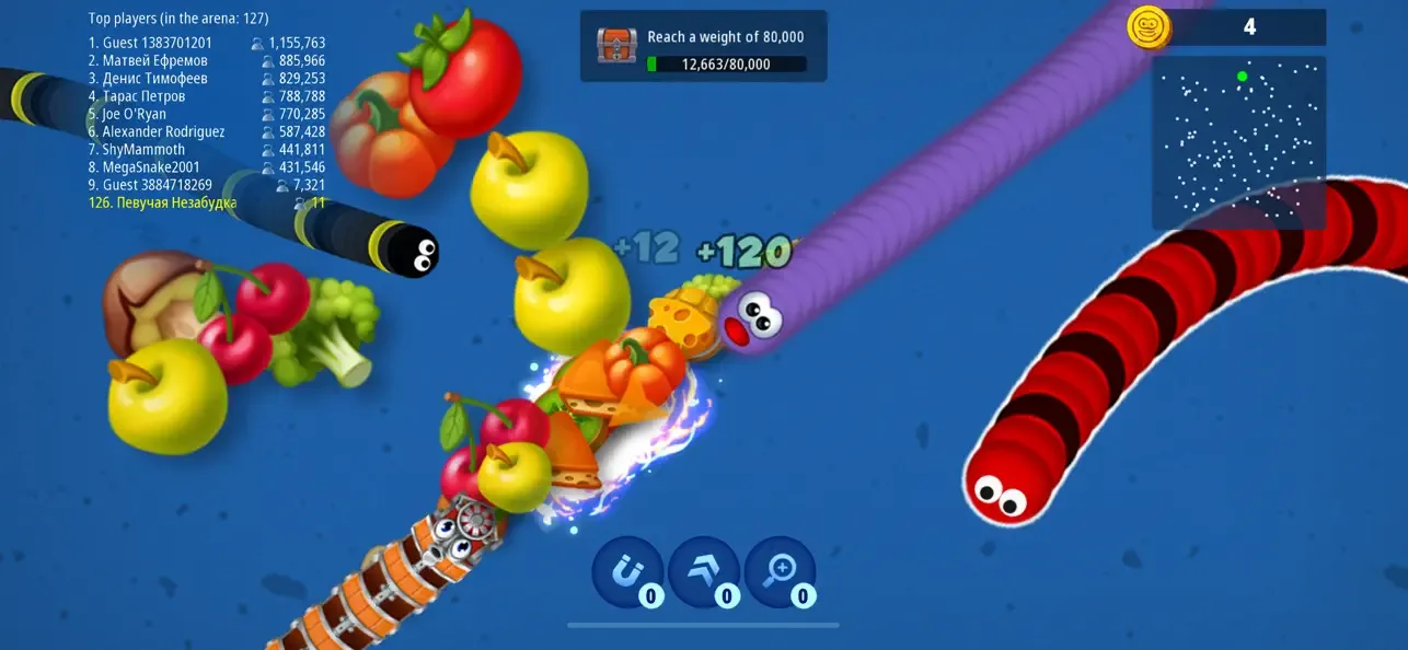 Worms Zone .io — Hungry Snake screenshot 2