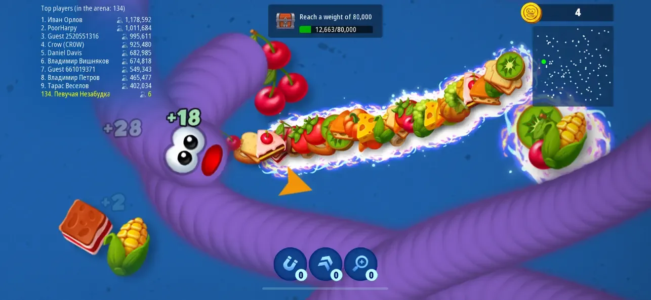 Worms Zone .io — Hungry Snake screenshot 3