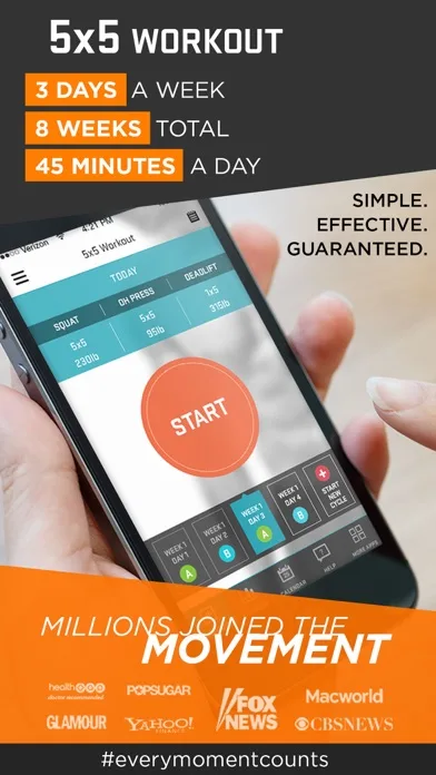 5x5 Workout - Zen Labs screenshot 1