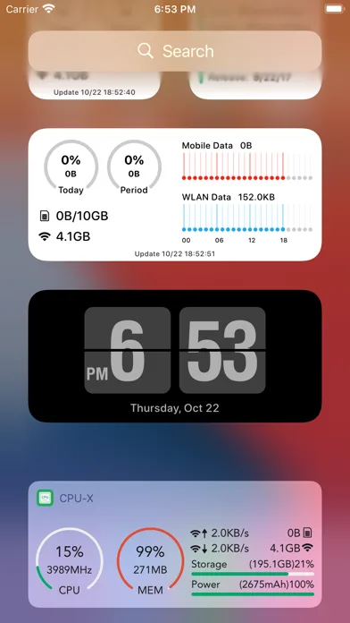 CPU-x Dasher z Battery life screenshot 2