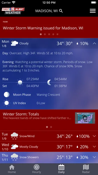 WMTV15 First Alert Weather screenshot 3