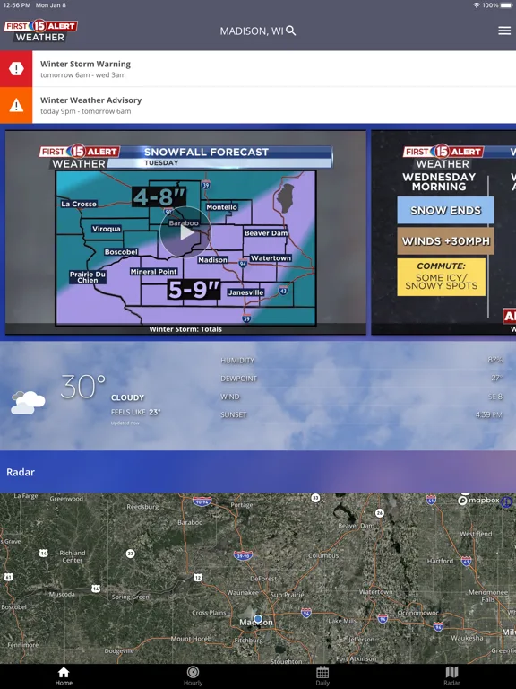 WMTV15 First Alert Weather screenshot 5