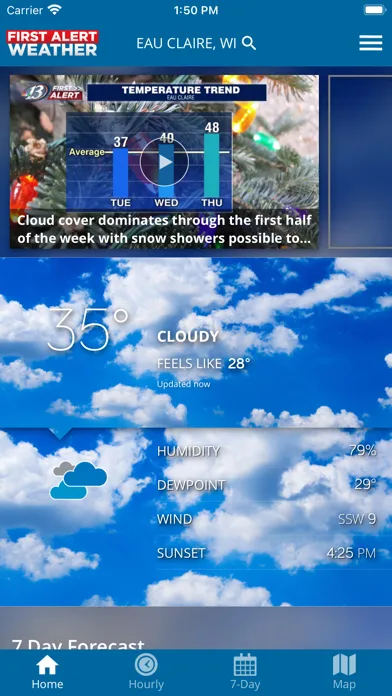 WEAU 13 First Alert Weather screenshot 1