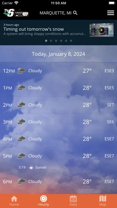 TV6 & FOX UP Weather screenshot 2